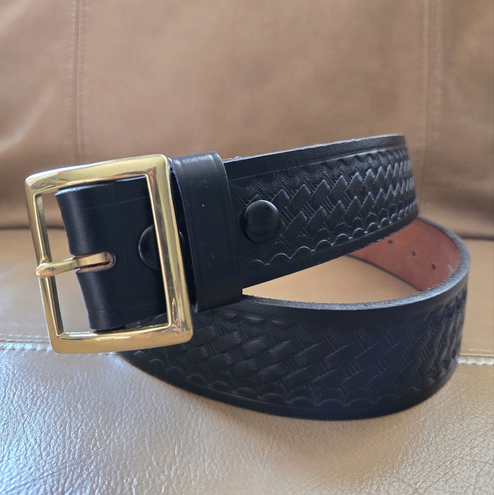 Embossed Leather Belt